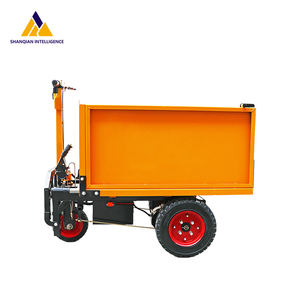 รถดัมพ์ไฟฟ้าขนาดเล็กทำจากสแตนเลส ใช้พลังงานจากแบตเตอรี่ รถเข็นขนขยะอุตสาหกรรม รถเข็นขนย้ายสินค้า - Product Image 5