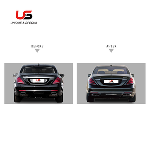 Piezas De Auto estilo <span class=keywords><strong>Maybach</strong></span> para <span class=keywords><strong>mercedes</strong></span>-benz W222 a <span class=keywords><strong>Maybach</strong></span> PP, rejilla de parachoques, faros traseros, faldas laterales - Product Image 3