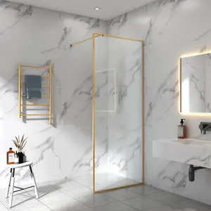 Top Class Golden Premium Quality profilo in alluminio bagno migliore esperienza di doccia custodia per doccia con porta in vetro temperato da 6 8mm