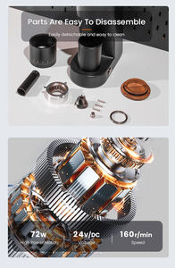 Molinillo de Café Automático Portátil con Cuerpo de Aleación de Aluminio y Muelas Cónicas de Acero Inoxidable 420, 110V/220V, 72W, 160 RPM, para Uso Doméstico y al Aire Libre - Product Image 5