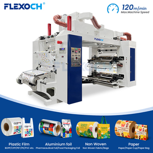 Máquina de Impresión Flexográfica Automática de 4 Colores para Bolsas de Plástico, Etiquetas y Películas Retráctiles de PE, BOPP y PET - Product Image 1