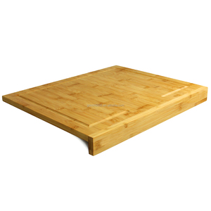 <strong>Counter</strong> <strong>Edge</strong> Bamboo <strong>Chopping</strong> <strong>Board</strong>, Secure Wooden Kitchen Cutting <strong>Board</strong> - Product Image 1