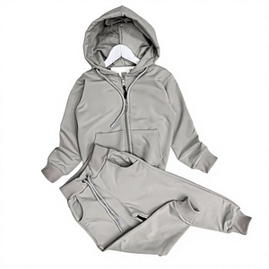 Vêtements coordonnés délavés style vintage, col rond, coupe décontractée, bas élastique, qualité supérieure, directement de l'usine - Product Image 1