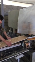 Machine de profilage de chants de marches d'escalier en marbre, machine de découpe de pierre à haute productivité avec moteur