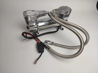 Compresseur d'air pour suspension tout-terrain et routière, kit de raccordement pour réservoir de voiture avec tuyau en acier émeri