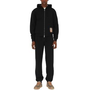 Nouveauté, sweat-shirt d'athlétisme pour homme, noir, hiver, fermeture éclair, logo brodé, design décontracté, haute qualité, tissu nylon/coton - Product Image 4