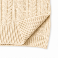 Pull en tricot torsadé unisexe personnalisé ODM/OEM, motif Fair Isle, rennes et flocons de neige, pour l'hiver