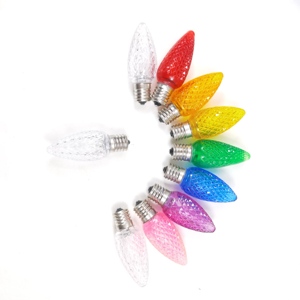 Outdoor 110v 1w C9 E17 <span class=keywords><strong>LED</strong></span> Weihnachts ferien Dekorieren Glühbirne C9 Facettierte Ersatz kerzen birnen - Product Image 6
