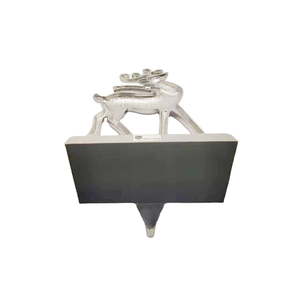 Metal Elegant Reindeer Decorative <strong>Stocking</strong> <strong>Holder</strong> - Product Image 3
