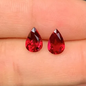 High Quality 100% Natural Burmese 1.29ct/1.23ct Ruby Oval Cut Ruby Stone Price