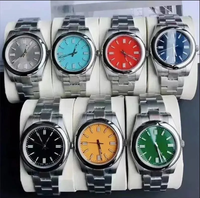 Montre mécanique automatique dorée de luxe pour homme - Modèle chronographe - Bracelet en caoutchouc - Verre saphir - Montre de sport lumineuse