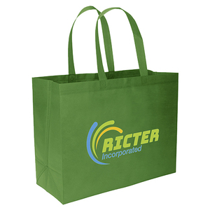 Sac fourre-tout réutilisable en non-tissé avec logo personnalisé, impression sérigraphique, design personnalisable pour événements et cadeaux - Product Image 3