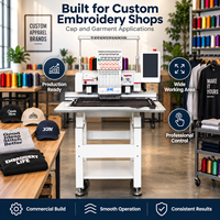 Machine à broder automatique à 12 aiguilles à tête unique avec système Dahao pour broderie de vêtements, casquettes et logos plats – Offre Spéciale