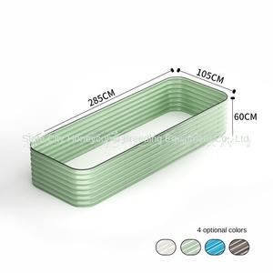 Boîte de plantation de légumes et de fleurs en métal pour lit de jardin de cour et jardinage urbain Pot de fleur et jardinière durables et élégants - Product Image 3