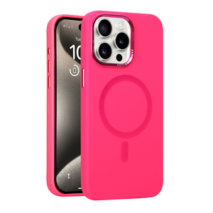 Étui de téléphone sans fil avec boutons métalliques de qualité supérieure, coque de téléphone mobile en silicone magnétique pour iPhone 15 16 Pro - Product Image 6