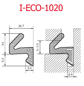 Cho aq21 Tương thích cho <span class=keywords><strong>Q</strong></span> <span class=keywords><strong>lon</strong></span> cửa con dấu màu trắng cho Cửa & phụ kiện cửa sổ - Product Image 3
