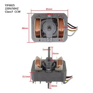 Motor de polo sombreado YJF6825 110V 220V 50Hz CCW para extractor de humos, pieza eléctrica integrada - Product Image 2