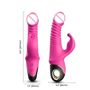 <span class=keywords><strong>360</strong></span> Derece Dönen Çift Titreşimli Yapay Penis 9 Hızlı Anüs Klitoris Stimülasyonu Prostat Masajı Yetişkin Seks Oyuncağı G Noktası Tavşan Yapay Penis Vibratör - Product Image 4