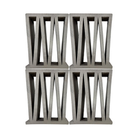 Mur extérieur matériau clôture béton brise bloc gris creux brique d'argile