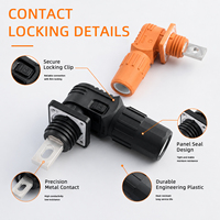 Connecteur de stockage d'énergie rotatif à 360°, contact en laiton 200A, 1000V, anti-contact, étanche IP67, prise/augmenteur pour applications aérospatiales, audio et vidéo