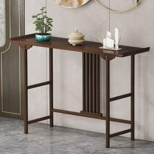 Yeni çin tarzı Modern Minimalist katı ahşap uzun konsol masa tütsü masa ev tanrı servet sunak sunan - Product Image 1