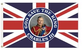 Whosale 90cm * 150cm personalizado nacional Inglaterra rey bandera británica <span class=keywords><strong>Charles</strong></span> bandera con entrega rápida - Product Image 4