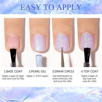 Le plus récent 24 couleurs Seashell Gel Polish Collection Set Box OEM Nail Supplies Custom Unique Nail Gel Brand Nail Polish