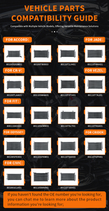 Vente en gros de condenseur OEM 801003A0A01 80100-3A0-A01 Pièce détachée automobile pour Honda ACCORD hybride CV3 CV6 Radiateur de refroidissement - Product Image 6