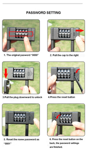 JINJIAN Antivol robuste en acier trempé, antirouille, pliable, compact, haute sécurité <span class=keywords><strong>pour</strong></span> vélo, scooter, moto - Product Image 3