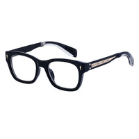 Haute qualité 2024 nouvelles lunettes carrées hommes rétro plaine lunettes hommes en gros montures optiques
