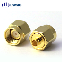 Connecteur RF LWMC SMA Mâle à souder pour câble 086 1.30 Max plaqué or, commande en gros, jusqu'à 26,5 GHz