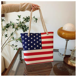 Nuevo bolso de hombro con estampado de lona, estilo moderno, bolso de mano suave con cierre de cremallera para todas las estaciones - Product Image 4