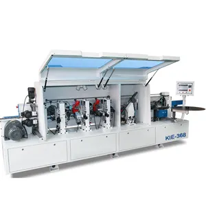 KIE-368 China fine rough trimming fully automatic pvc edge band making machine straight wood edge banding machine