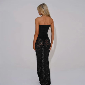 TW 2025 Sexy One Piece Cut Out Badeanzug für Damen mit Spitze Durchsichtiges Badekleid Bademode Beacher für Frauen - Product Image 2