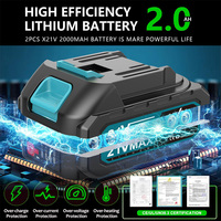 Scie à chaîne télescopique sans fil industrielle portable OEM, batterie lithium, mini scie à chaîne électrique portative