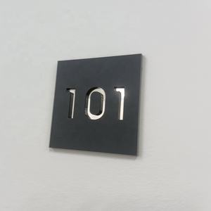 Kexian Low MOQ acrilico numero civico targhe segno segnaletica stradale segnaletica acrilica per i numeri di strada della porta di casa dell'hotel - Product Image 4