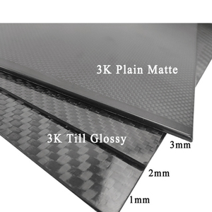 แผ่นคาร์บอนไฟเบอร์แบบบาง0.5มม.-5มม.-ยืดหยุ่นและทนทานสำหรับกล่องครอบอิเล็กทรอนิกส์และงานฝีมือ DIY - Product Image 4