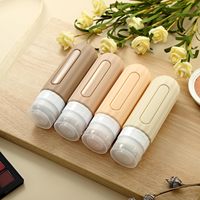 Ensemble de 16 flacons de voyage, trousse de maquillage approuvée par la TSA, kit de contenants cosmétiques rechargeables, accessoires de voyage, flacon de toilette
