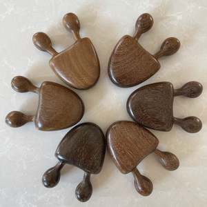 Verde naturale legno di sandalo africano giallo palissandro ionico massaggio meridiano pettine per alleviare gli occhi sottile viso manico in legno per uso domestico - Product Image 2