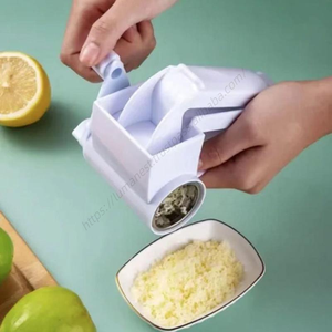 Rallador de Queso Rotatorio Manual Syh641, Mini Triturador de Nueces Duras con Tambor de Acero Inoxidable, Utensilios de Cocina de Metal - Product Image 1