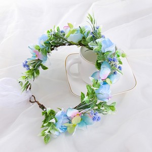 Diadema <span class=keywords><strong>de</strong></span> Flores para Mujer, Corona Floral, Guirnalda para Boda, Accesorios para Fotos <span class=keywords><strong>de</strong></span> Bodas y Festivales, Corona <span class=keywords><strong>de</strong></span> Rosas, Tocado <span class=keywords><strong>de</strong></span> Flores para Boda - Product Image 4