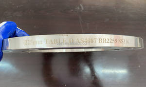 <span class=keywords><strong>AS4087</strong></span> AS2129 Tabelle D Edelstahl-Unterlegflansch für HDPE-Rohre - Product Image 5