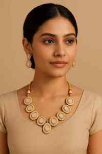 Parures de bijoux fantaisie avec élégants colliers antiques de 53 g pour femmes, parfaites pour les mariages et les fêtes - Product Image 4