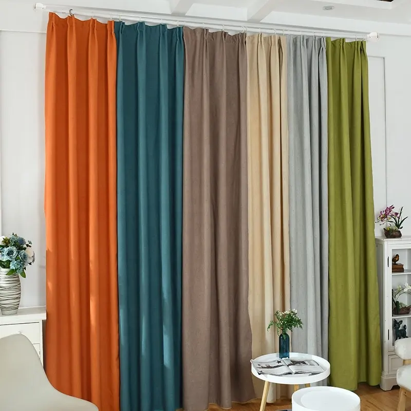 linen fabric curtain curtain eyelet tape top meteor pattern ready made curtains and living room hotel widely use