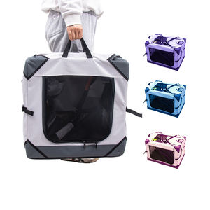 Vente en gros de caisse arrière pliable pour chien et chat, sac de voyage portable lavable en maille anti-rayures pour animaux de compagnie, caisse souple - Product Image 5