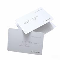 Tarjeta de Visita de PVC de Lujo Resistente al Agua con Tecnología RFID/NFC, Personalizable para Pagos y Membresías de Hotel, Gran Venta