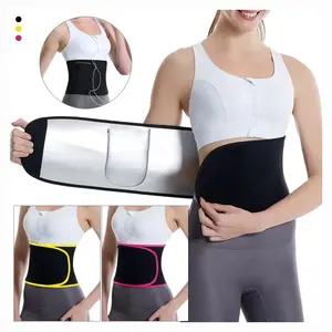 3080 Sauna Sweat Belt With Pocket Neoprene Waist Cincher Body Shaper Sports Weight Loss Slim Lumbar Waist Trainer Belt For Women