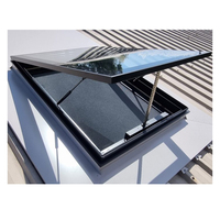 Fenêtre de toit de lucarne durable de prix usine avec la lucarne de lucarne de verre de cadre en aluminium à distance