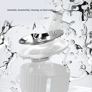 Fontaine à eau automatique sans fil <span class=keywords><strong>pour</strong></span> chat et <span class=keywords><strong>chien</strong></span>, 95 oz/2,8 L, en acier inoxydable, bol à eau potable <span class=keywords><strong>pour</strong></span> animaux de compagnie, capteur, alimentation électrique, 3 modes de fonctionnement - Product Image 4