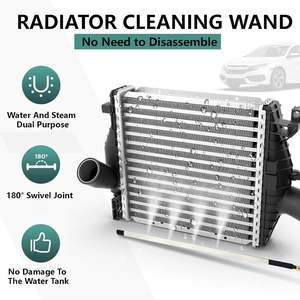 新しい 24-47 インチラジエータークリーニングワンドツール 4500 Psi スリムファンスプレーノズルブラシクイックカプラー自動車用コンデンサーステンレス鋼 - Product Image 2